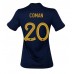 Cheap France Kingsley Coman #20 Home Football Shirt Women World Cup 2022 Short Sleeve